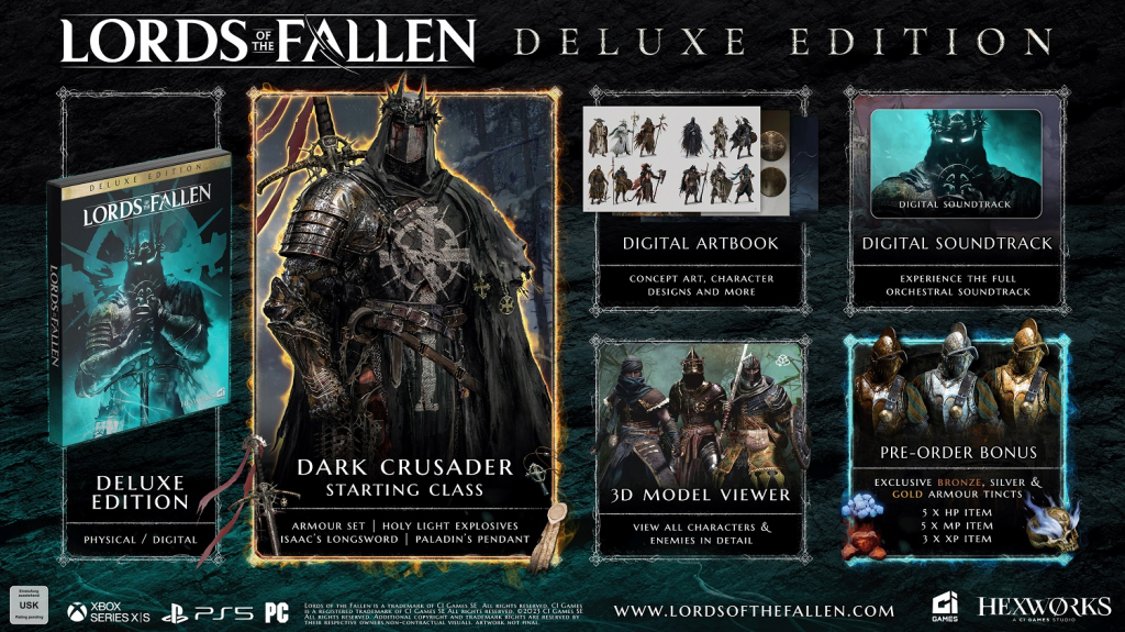 Lords of the Fallen 2023 Deluxe Edition (deutsch spielbar) (EU PEGI) (PS5) inkl. Dark Crusader DLC