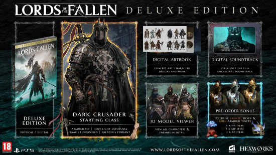 Lords of the Fallen 2023 Deluxe Edition (deutsch spielbar) (AT PEGI) (PS5) inkl. 6 DLC / Dark Crusader DLC