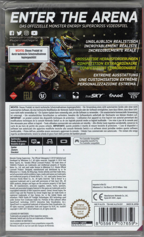 Preview: Monster Energy Supercross The Official Videogame 1 (deutsch spielbar) (AT PEGI) (Nintendo Switch)