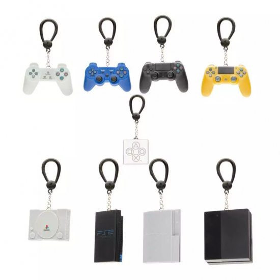 Preview: Playstation Backpack Buddies – Console & Controller (Schlüsselanhänger)