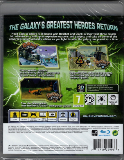 Ratchet & Clank Trilogy [Classics HD] (deutsch spielbar) (EU PEGI) (PS3)