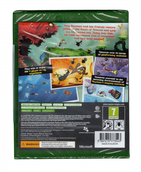 Rayman Origins (deutsch spielbar) (EU PEGI) (XBOX360 / XBOX ONE)