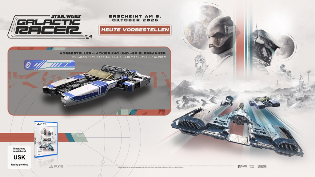 Preview: Star Wars Galactic Racer (deutsch spielbar) (AT PEGI) (PS5) inkl. exklusive Lackierung