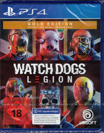Watch Dogs Legion Gold Edition [uncut] (deutsch spielbar) (DE USK) (PS4) inkl. PS5 Upgrade