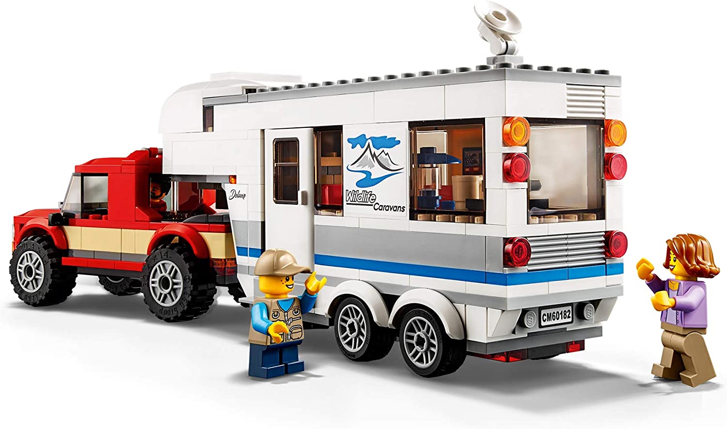 Regenerador Cerveza inglesa cuota de matrícula LEGO City 60182 Pickup & Wohnwagen [neu]