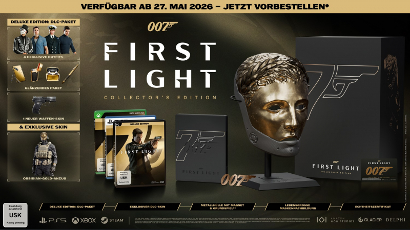 007 First Light Collector's Edition [uncut] (deutsch spielbar) (AT PEGI) (PS5) inkl. Deluxe Edition Upgrade