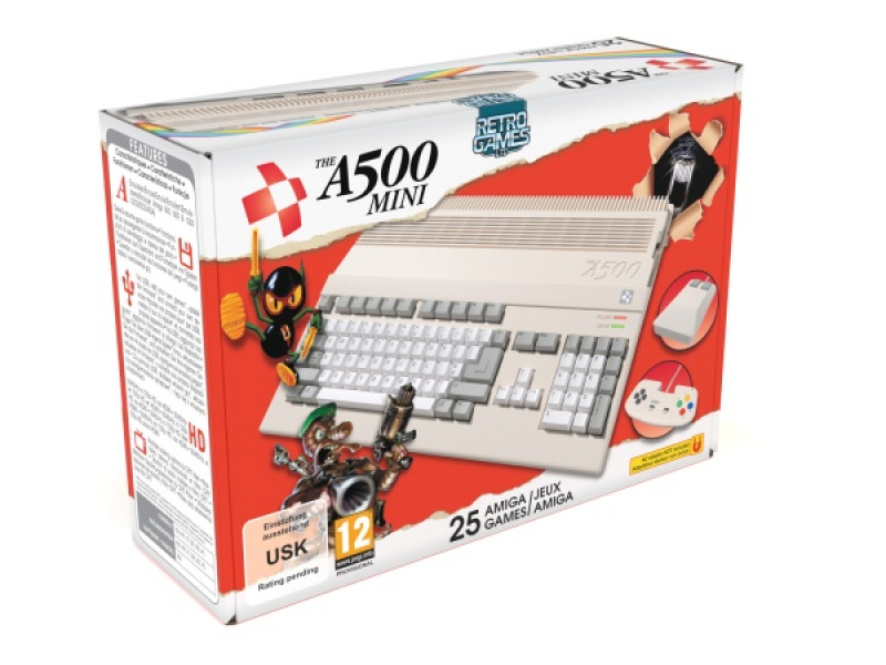 The A500 Mini inkl. 25 vorinstallierte Amiga-Spiele
