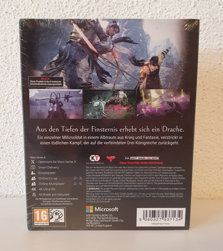 Wo Long Fallen Dynasty Steelbook Edition [uncut] (deutsch spielbar) (AT PEGI) (XBOX ONE / XBOX Series X) inkl. Bonus DLC