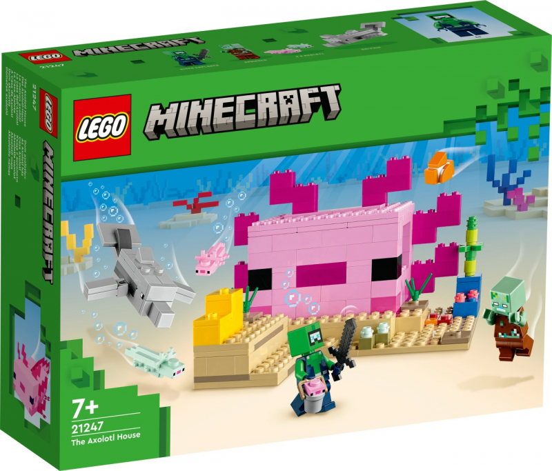 LEGO® Minecraft 21247 Das Axolotl-Haus [neu]