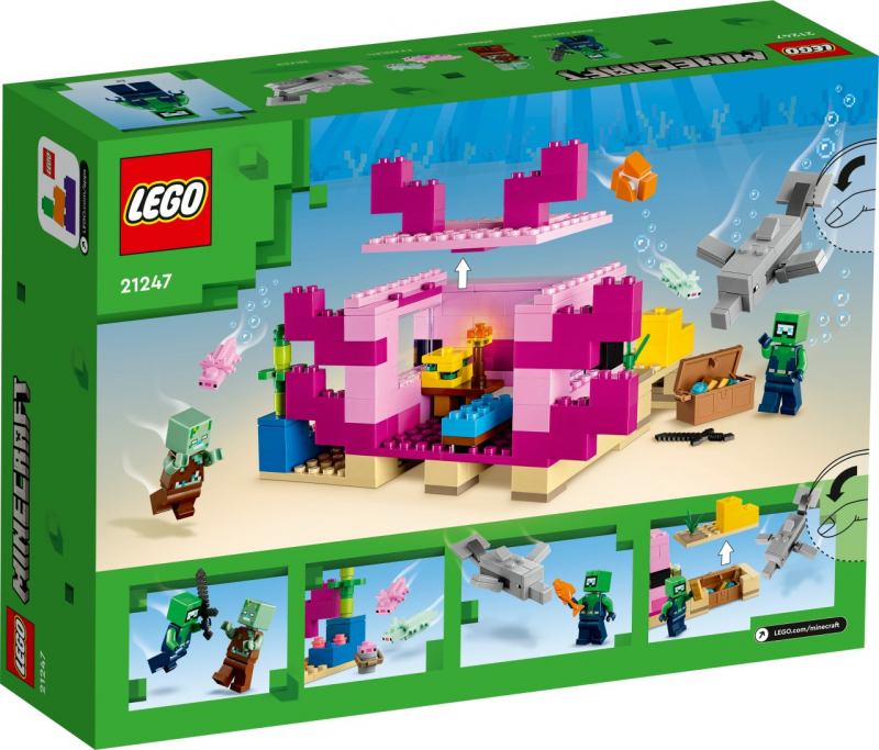 LEGO® Minecraft 21247 Das Axolotl-Haus [neu]