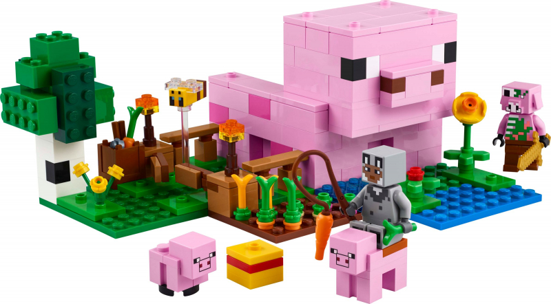 LEGO® Minecraft 21268 Das Babyschwein-Haus [neu]