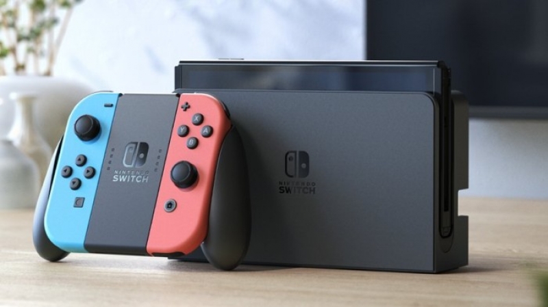 Nintendo Switch Konsole OLED Modell Neon-Rot/Neon-Blau (10007455)