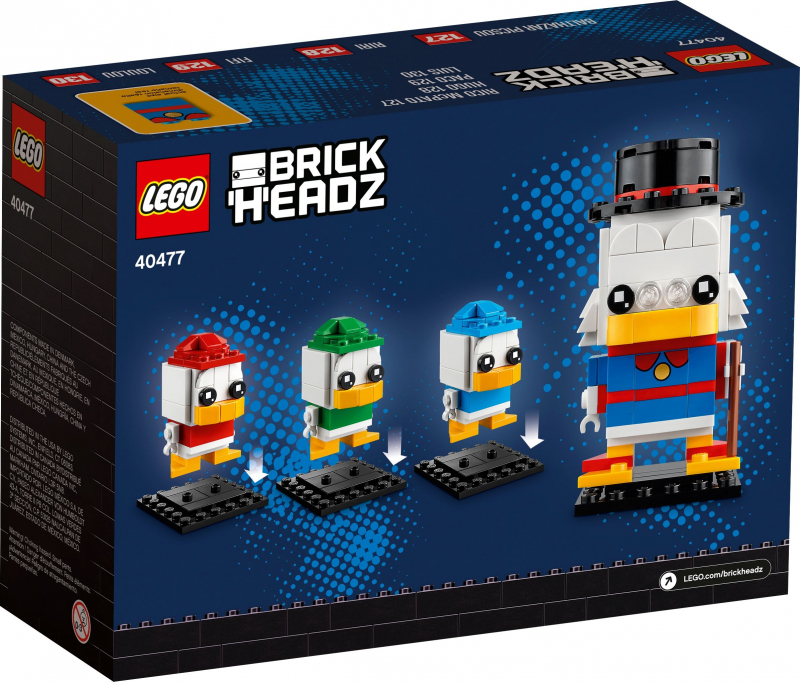 LEGO® BrickHeadz 40477 Dagobert Duck, Tick, Trick & Track [neu]