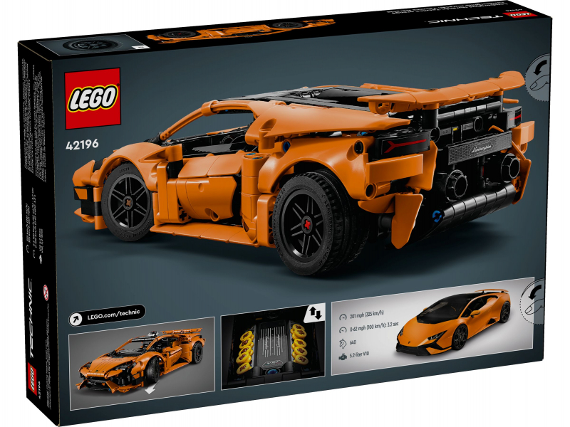 LEGO® Technic 42196 Lamborghini Huracán Tecnica Orange [neu]