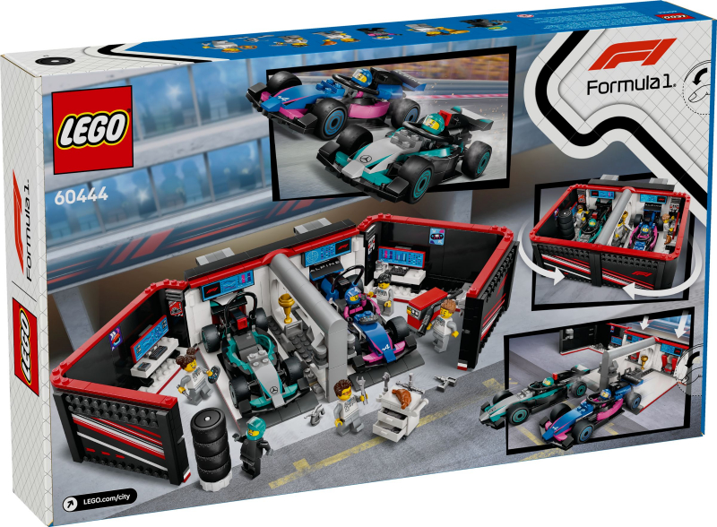 LEGO® City 60444 F1® Garage mit Mercedes-AMG & Alpine Rennautos [neu]