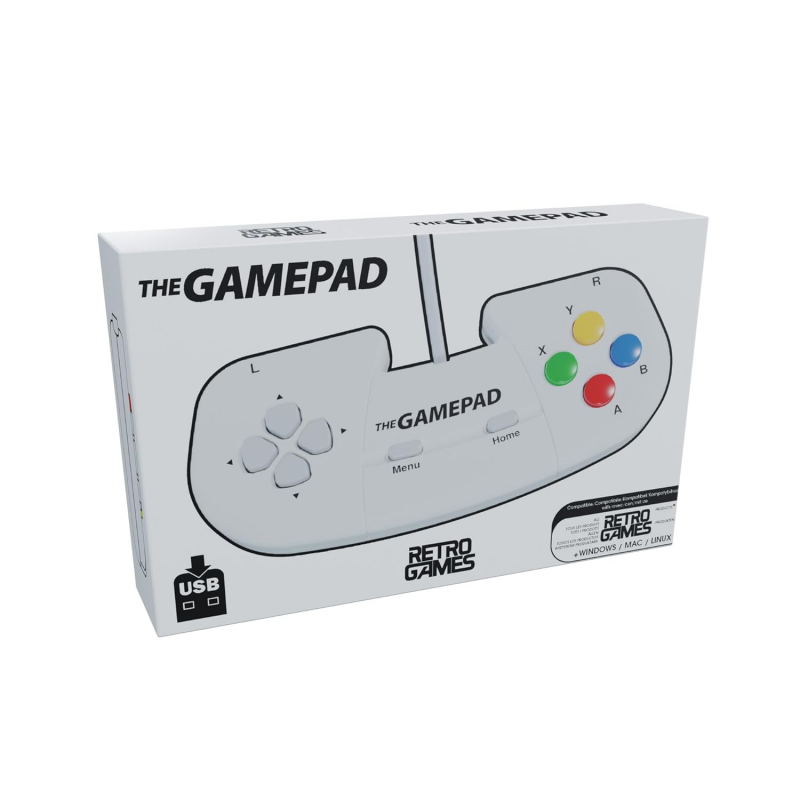 The Gamepad White (for THEC64 Mini, THEA500 Mini, PC, Mac and Linux)
