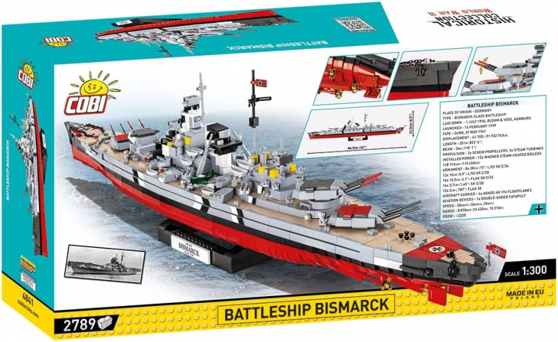 COBI® Historical Collection 4841 Battleship Bismarck [neu]