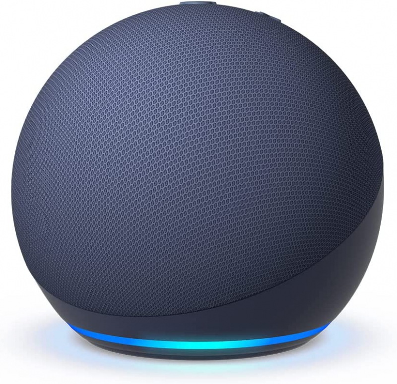 Amazon Echo Dot 5. Generation Smarter Lautsprecher mit Alexa, Tiefseeblau