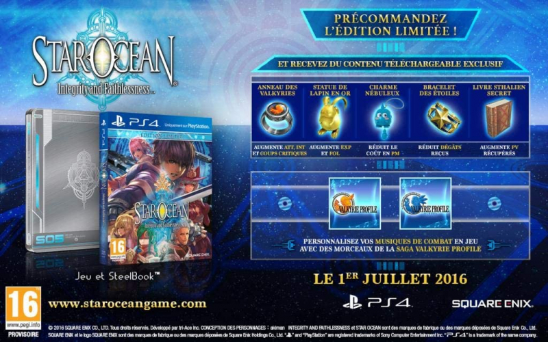 Star Ocean Integrity and Faithlessness Limited Steelbook Edition (englisch) (EU PEGI) (PS4)