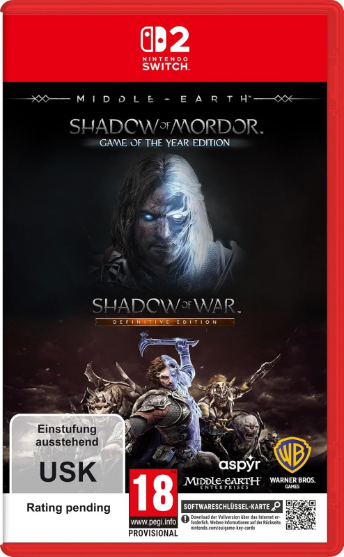Middle Earth The Shadow Bundle (Mittelerde Mordors Schatten & Mittelerde Schatten des Krieges) [uncut] (deutsch spielbar) (AT PEGI) (Nintendo Switch 2)
