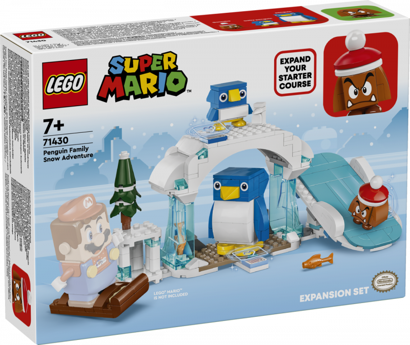 LEGO® Super Mario 71430 Schneeabenteuer mit Familie Pinguin – Erweiterungsset [neu]