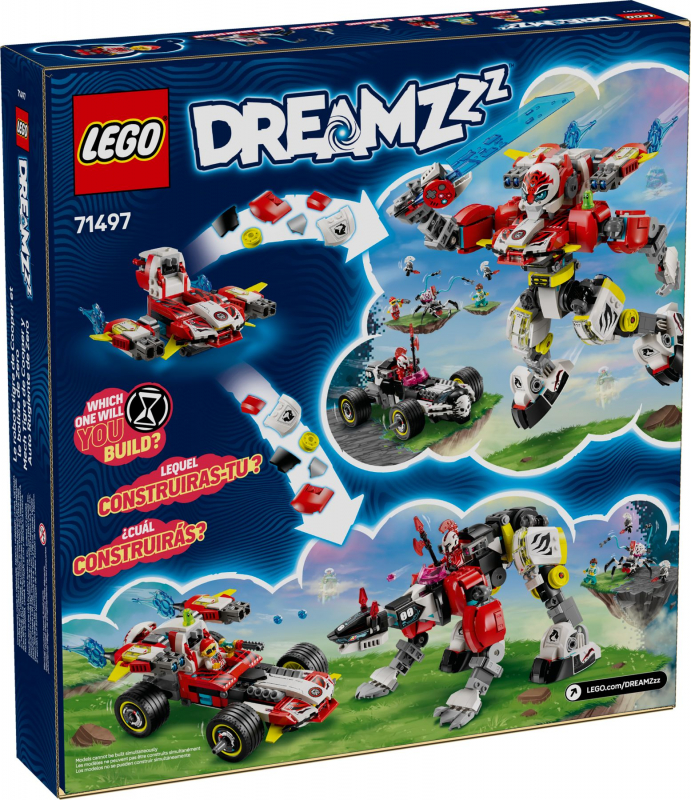 LEGO® Dreamzzz 71497 Coopers Tiger-Mech und Zero's Hot Rod Auto [neu]