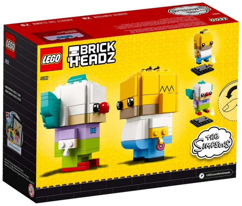 LEGO Brickheadz 41632 Homer Simpson und Krusty der Clown [neu]