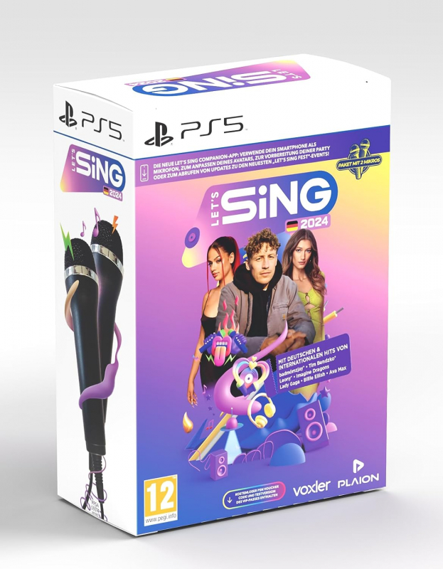 Lets Sing 2024 German Version +2 Mics (deutsch spielbar) (AT PEGI) (PS5)