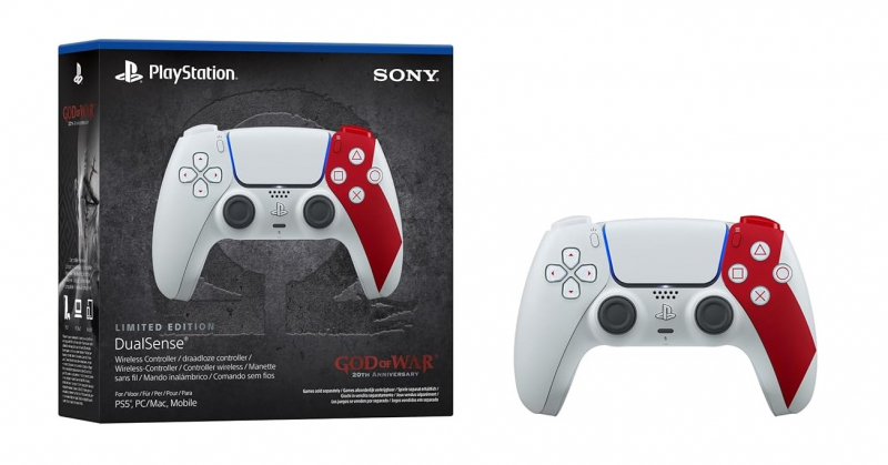 PlayStation 5 DualSense® Wireless-Controller - God of War™ 20th Anniversary Limited Edition [neu]