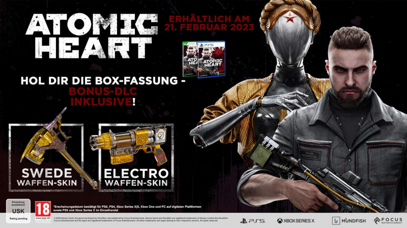 Atomic Heart [uncut] (deutsch spielbar) (AT PEGI) (PS4) inkl. Schwede & Electro Skin DLC