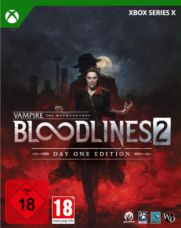 Vampire The Masquerade Bloodlines 2 Day One Edition (deutsch spielbar) (AT PEGI) (XBOX Series X) inkl. Bloodlines Nostalgia Jukebox DLC / Cross of St. James