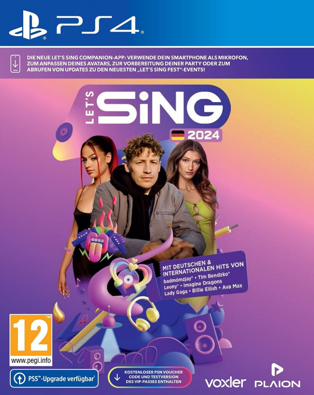 Lets Sing 2024 German Version (deutsch spielbar) (AT PEGI) (PS4)
