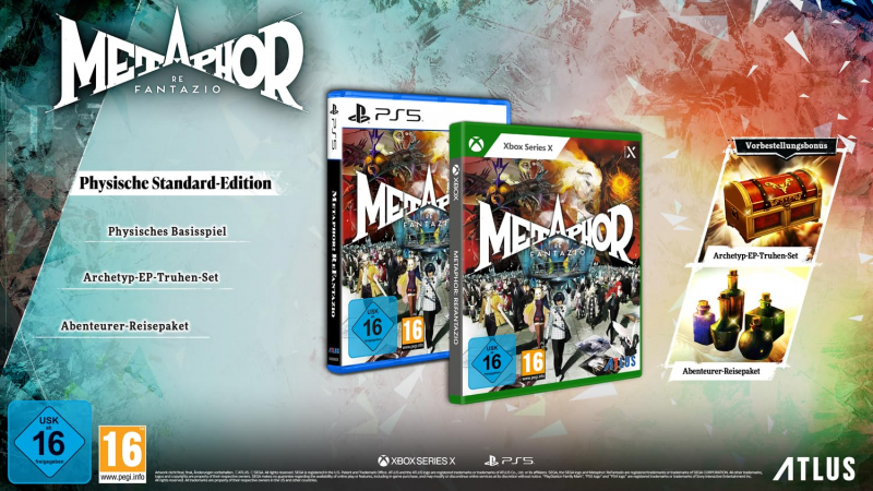Metaphor ReFantazio Collector's Edition (deutsch spielbar) (AT PEGI) (XBOX Series X) inkl. Archetyp-EP-Truhen Set DLC / Abenteurer-Reisepaket DLC