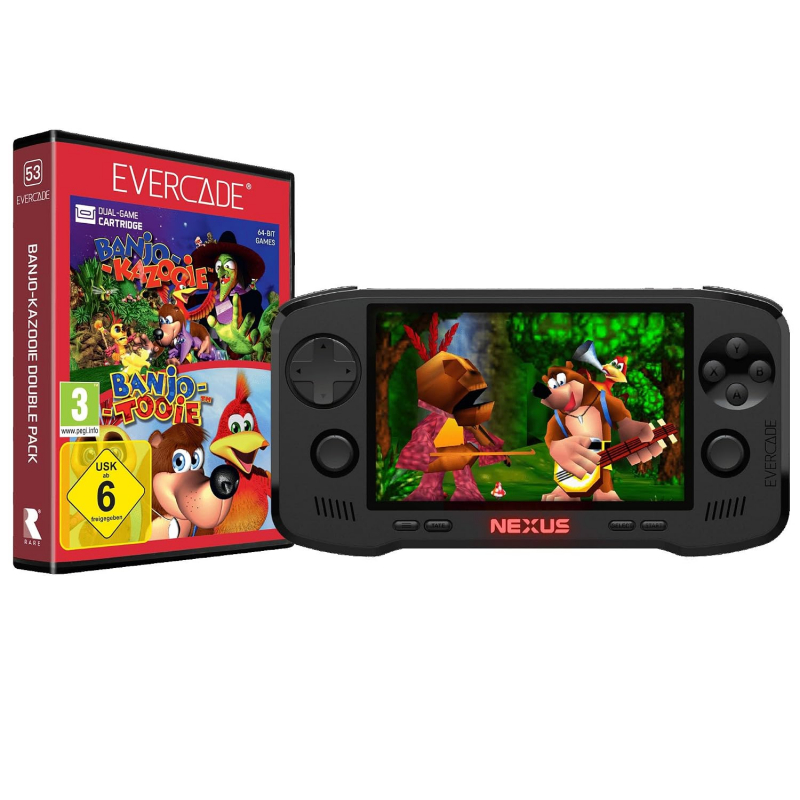 Blaze Evercade Nexus Konsole & Banjo Kazooie Double Pack [neu]