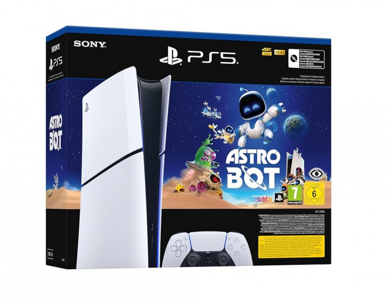 PlayStation 5 Konsole Slim 1TB Digital Edition ohne Laufwerk ASTRO BOT-Bundle [CFI-2016]