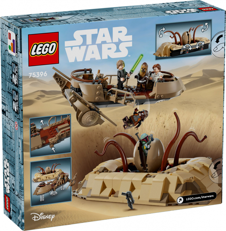 LEGO® Star Wars 75396 Wüsten-Skiff und Sarlacc-Grube [neu]