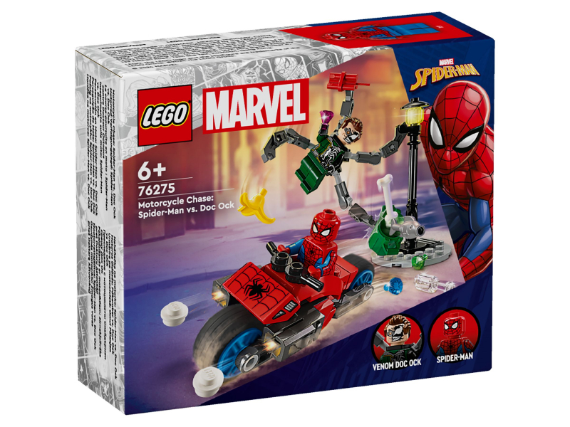 LEGO® Super Heroes 76275 Motorrad-Verfolgungsjagd: Spider-Man vs. Doc Ock [neu]