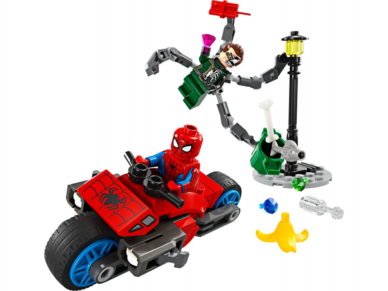 LEGO® Super Heroes 76275 Motorrad-Verfolgungsjagd: Spider-Man vs. Doc Ock [neu]