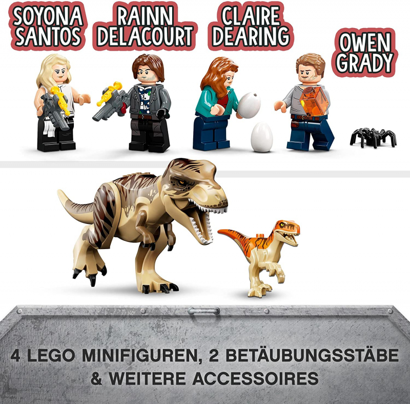 LEGO® Jurassic World 76948 T. Rex & Atrociraptor: Dinosaurier-Ausbruch [neu]