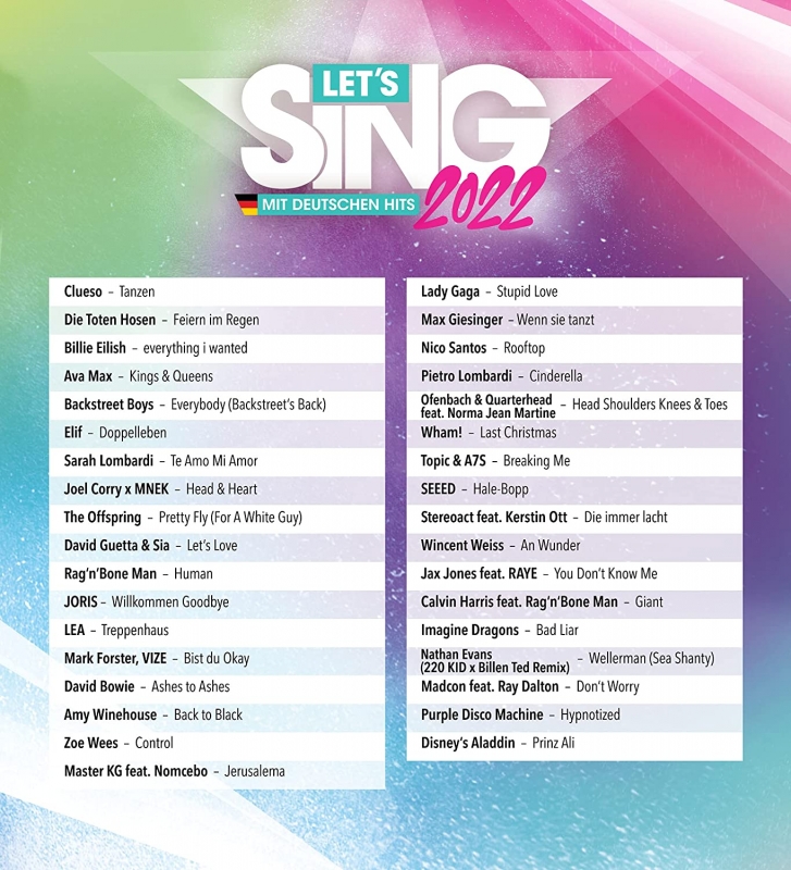 Let's Sing 2022 mit deutschen Hits + 2 Mikrofone (deutsch) (AT PEGI) (PS5)