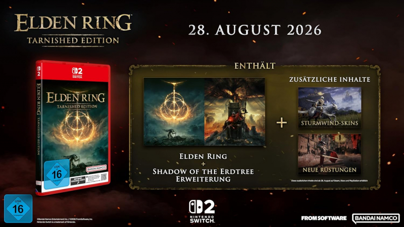 Elden Ring Tarnished Edition (deutsch spielbar) (DE USK) (Nintendo Switch 2)