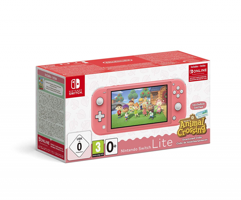 Nintendo Switch Lite Animal Crossing New Horizons Isabelle Aloha Edition koralle (10012365)