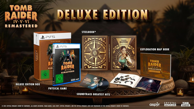 Tomb Raider 4-6 Remastered Starring Lara Croft Deluxe Edition (deutsch spielbar) (DE USK) (PS5)