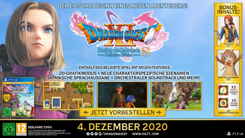 Dragon Quest XI Streiter des Schicksals Definitive Edition (deutsch) (AT PEGI) (PS4)