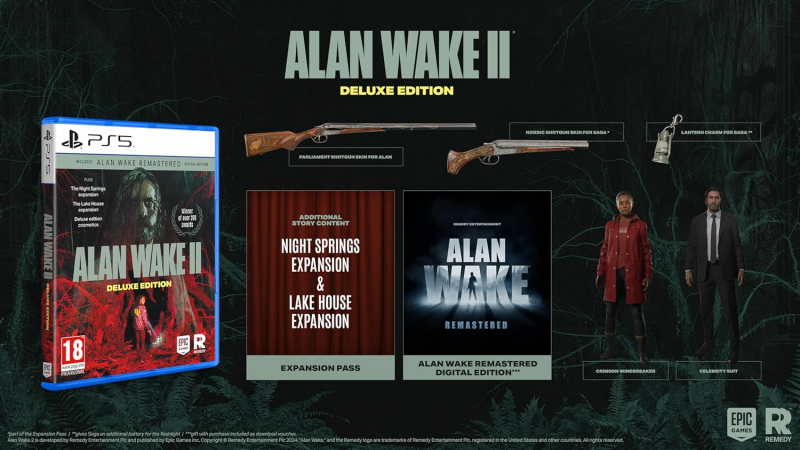 Alan Wake 2 Deluxe Edition [uncut] (deutsch spielbar) (EU PEGI) (PS5)
