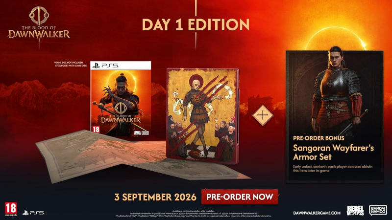 The Blood of Dawnwalker D1 Steelbook Edition [uncut] (deutsch spielbar) (EU PEGI) (PS5) inkl. Rüstungsset des Sangorischen Reisenden