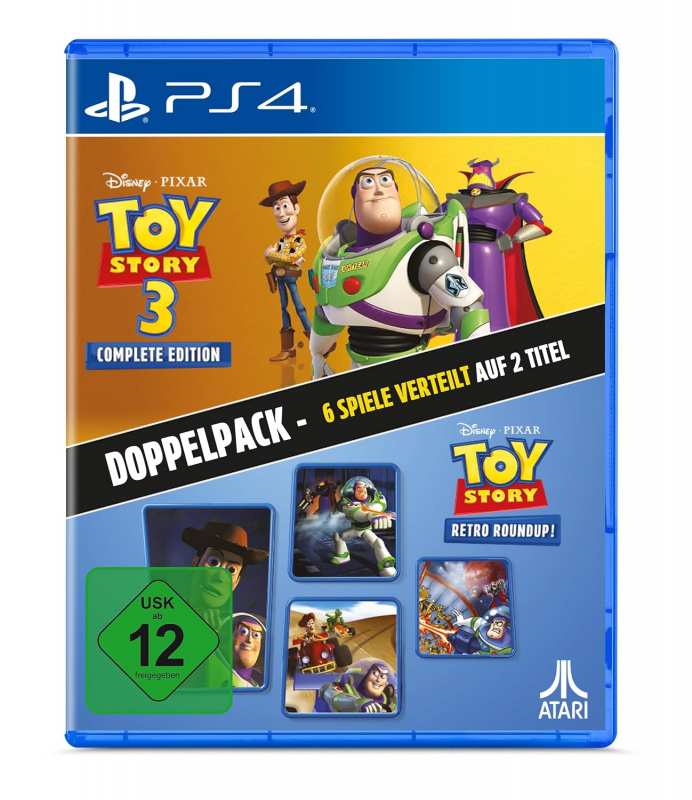 Toy Story Retro Roundup! + Toy Story 3 Complete Edition Doppelpack (deutsch spielbar) (DE USK) (PS4)