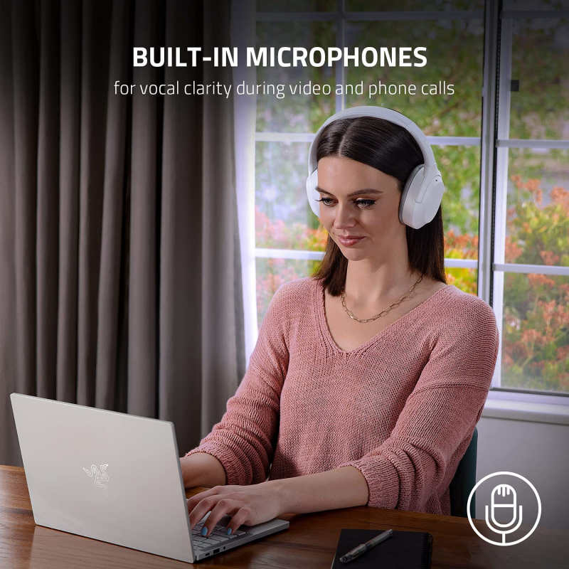 Razer Opus X Green grün Kabellose Kopfhörer mit niedrigen Latenzen und ANC-Technologie (Wireless Headset, Bluetooth 5.0, bis 40 Stunden Akku, Mikrofon, Umgebungsmodus) (RZ04-03760400-R3M1)