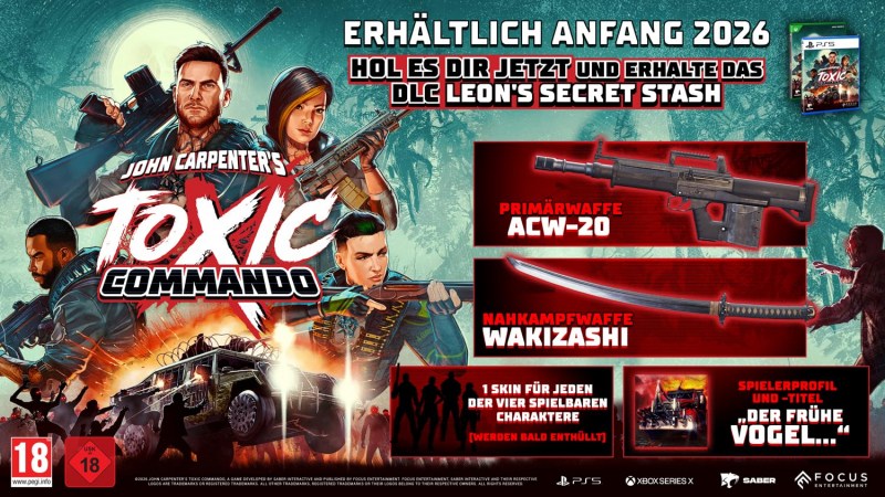 John Carpenter's Toxic Commando [uncut] (deutsch spielbar) (AT PEGI) (XBOX Series X) inkl. Leon's Secret Stash DLC