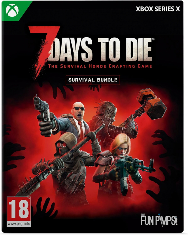 7 Days to Die Survivor Bundle [uncut] (deutsch spielbar) (EU PEGI) (XBOX Series X) inkl. Crimson Warlord Skin
